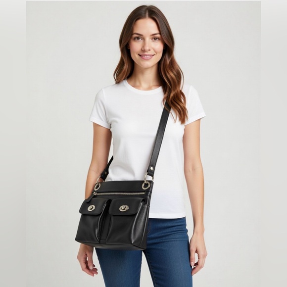 Danier Leather Crossbody Bag. - Picture 2 of 2